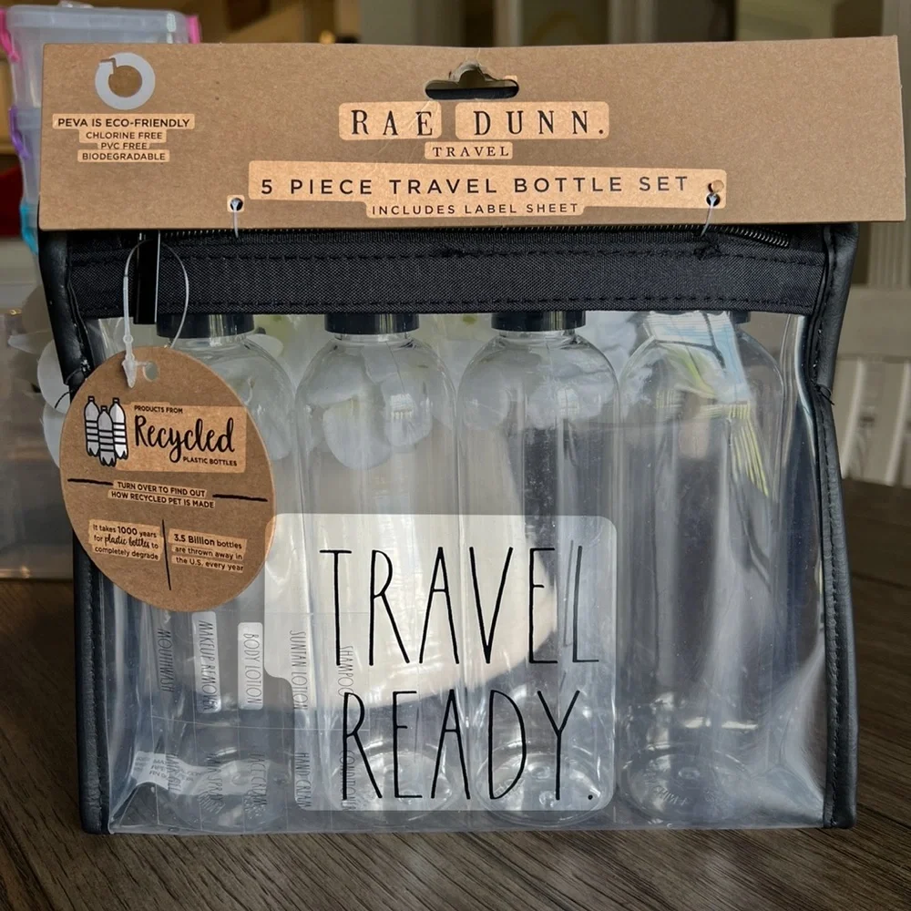 RAE DUNN 5 Piece TRAVEL SET - Picture 1 of 9